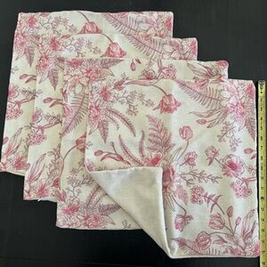 18x18 Pink Floral Pillow Covers - 4